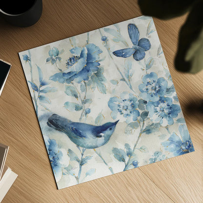 Indigold XI v2 by Lisa Audit. Shown as a detailed flat fine art print, highlighting archival giclee quality. Available as an archival giclee rolled canvas, fine art paper, or poster print. SKU 54272a.