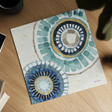 Indigold XV by Lisa Audit. Shown as a detailed flat fine art print, highlighting archival giclee quality. Available as an archival giclee rolled canvas, fine art paper, or poster print. SKU 24210a.