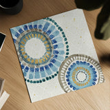 Indigold XVI by Lisa Audit. Shown as a detailed flat fine art print, highlighting archival giclee quality. Available as an archival giclee rolled canvas, fine art paper, or poster print. SKU 24211a.