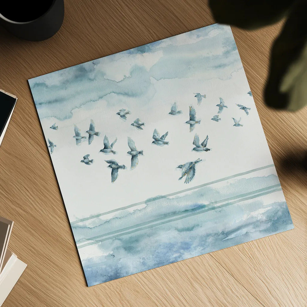 Indigold XXII by Lisa Audit. Shown as a detailed flat fine art print, highlighting archival giclee quality. Available as an archival giclee rolled canvas, fine art paper, or poster print. SKU 24379a.