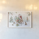 Magical Holidays I by Lisa Audit. shown as a paper print in a white frame. Available as a archival giclee rolled canvas, fine art paper, or poster print. SKU 54761i.