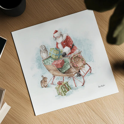 Magical Holidays II by Lisa Audit. Shown as a detailed flat fine art print, highlighting archival giclee quality. Available as an archival giclee rolled canvas, fine art paper, or poster print. SKU 54762a.