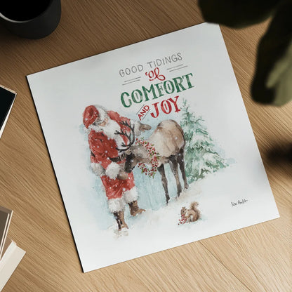 Magical Holidays III Comfort and Joy by Lisa Audit. Shown as a detailed flat fine art print, highlighting archival giclee quality. Available as an archival giclee rolled canvas, fine art paper, or poster print. SKU 58375a.