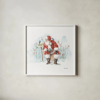 Magical Holidays IV by Lisa Audit. Shown in a crisp white glass frame for a clean and minimalist style. Available as an archival giclee rolled canvas, fine art paper, or poster print. SKU 54764a.