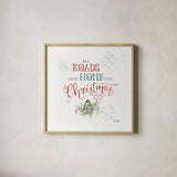 Magical Holidays IX by Lisa Audit. Shown in a natural wood glass frame for a timeless modern aesthetic. Available as an archival giclee rolled canvas, fine art paper, or poster print. SKU 54769a.