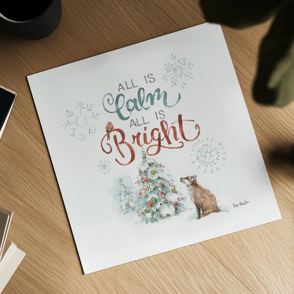 Magical Holidays VI by Lisa Audit. Shown as a detailed flat fine art print, highlighting archival giclee quality. Available as an archival giclee rolled canvas, fine art paper, or poster print. SKU 54766a.