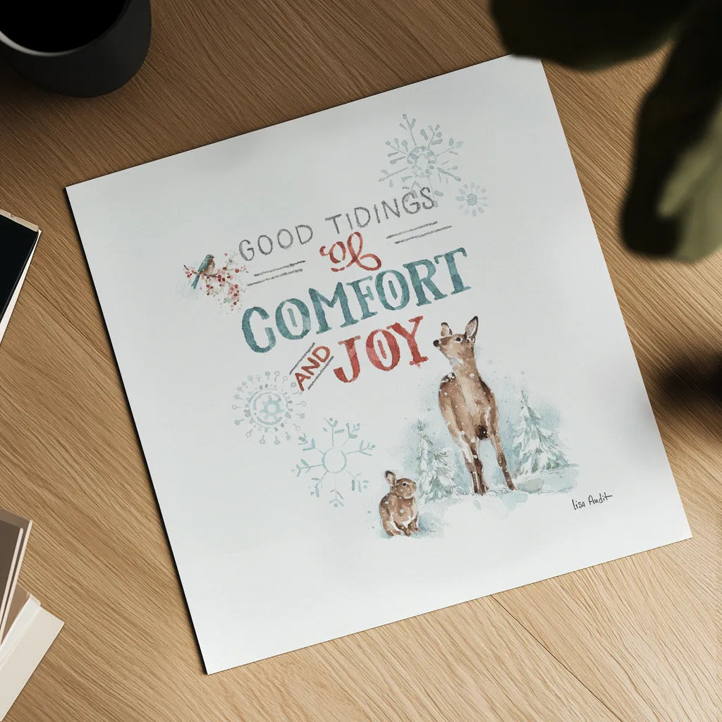 Magical Holidays VII by Lisa Audit. Shown as a detailed flat fine art print, highlighting archival giclee quality. Available as an archival giclee rolled canvas, fine art paper, or poster print. SKU 54767a.