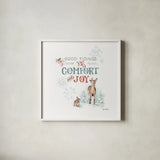 Magical Holidays VII by Lisa Audit. Shown in a crisp white glass frame for a clean and minimalist style. Available as an archival giclee rolled canvas, fine art paper, or poster print. SKU 54767a.