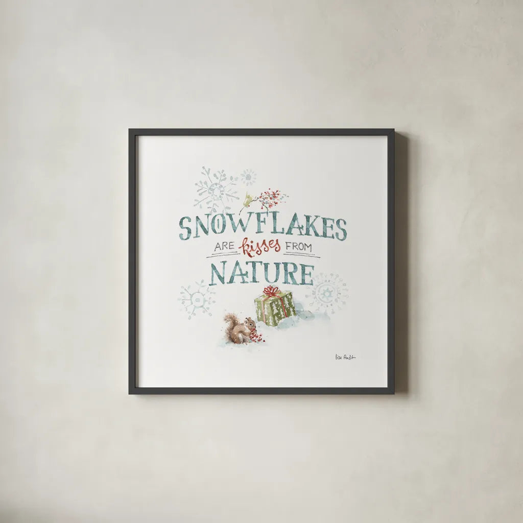 Magical Holidays VIII by Lisa Audit. Shown in a sleek black glass frame for a contemporary gallery look. Available as an archival giclee rolled canvas, fine art paper, or poster print. SKU 54768a.