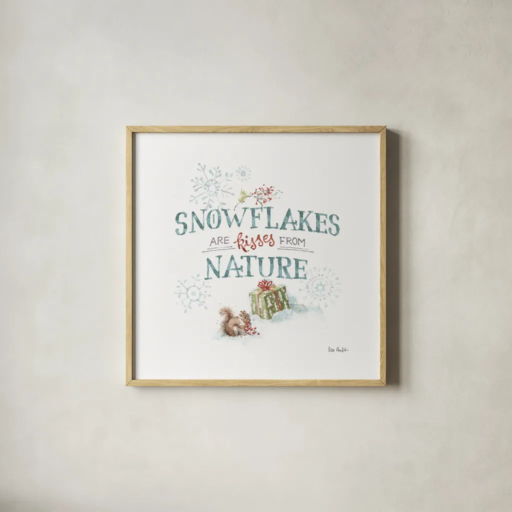 Magical Holidays VIII by Lisa Audit. Shown in a natural wood glass frame for a timeless modern aesthetic. Available as an archival giclee rolled canvas, fine art paper, or poster print. SKU 54768a.