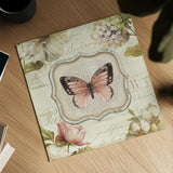 Marche de Fleurs Butterfly Bliss I by Lisa Audit. Shown as a detailed flat fine art print, highlighting archival giclee quality. Available as an archival giclee rolled canvas, fine art paper, or poster print. SKU 104476a.