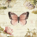 Marche de Fleurs Butterfly I by Lisa Audit. SKU 10092a. Archival Giclee Fine art print for wall decor.