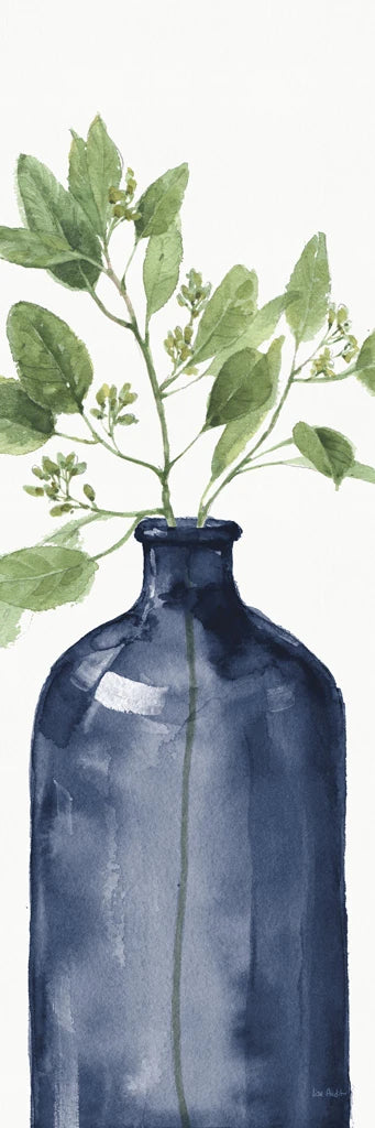 Mixed Greenery I Navy by Lisa Audit