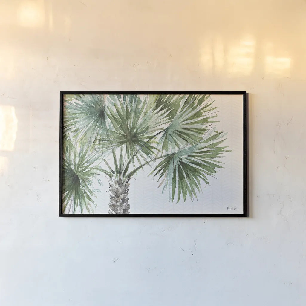 Mixed Greens I by Lisa Audit. shown as a paper print in a black flame. Available as a archival giclee rolled canvas, fine art paper, or poster print. SKU 36459i.