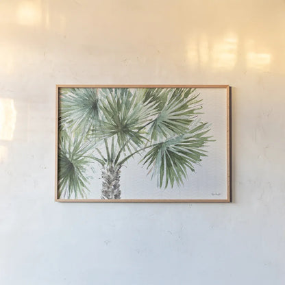 Mixed Greens I by Lisa Audit. shown as a paper print in a natural frame. Available as a archival giclee rolled canvas, fine art paper, or poster print. SKU 36459i.