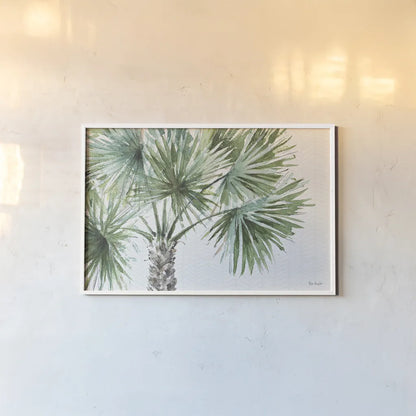 Mixed Greens I by Lisa Audit. shown as a paper print in a white frame. Available as a archival giclee rolled canvas, fine art paper, or poster print. SKU 36459i.