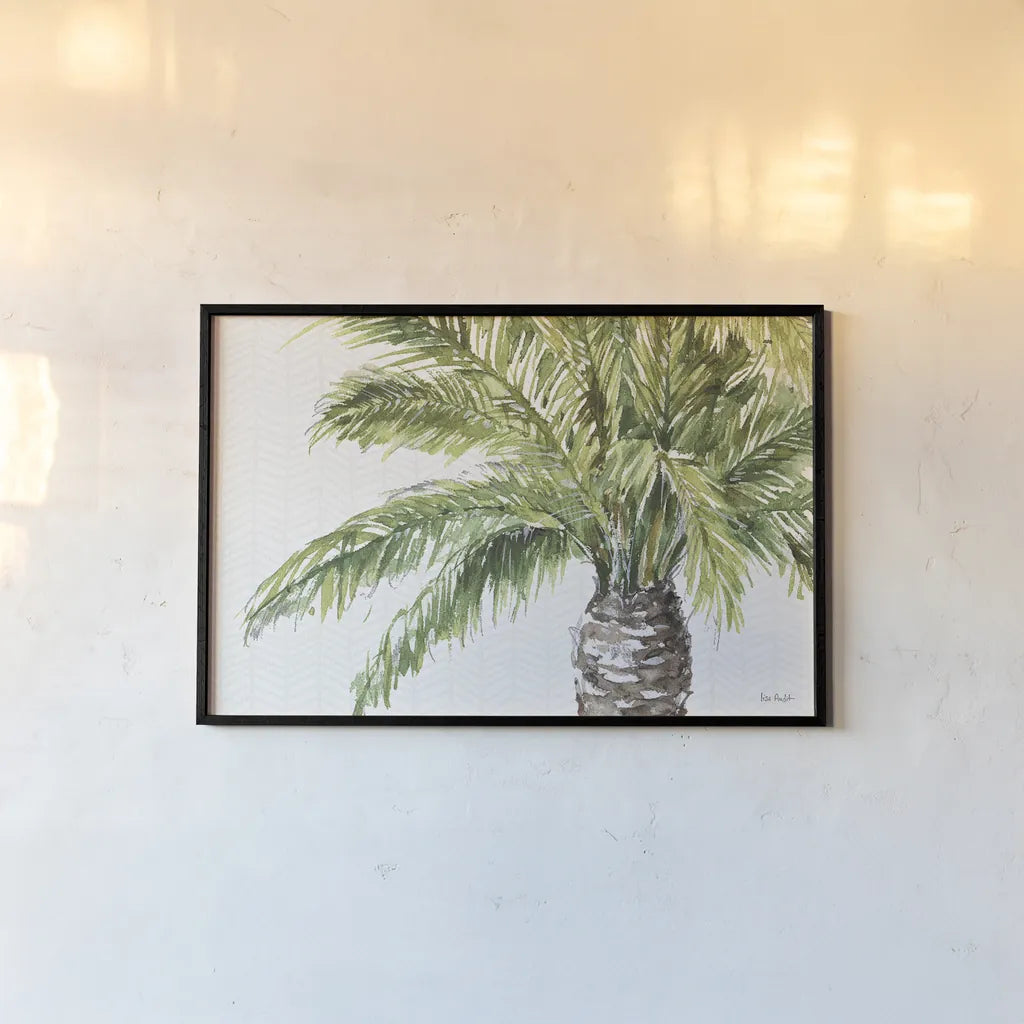 Mixed Greens II by Lisa Audit. shown as a paper print in a black flame. Available as a archival giclee rolled canvas, fine art paper, or poster print. SKU 36460i.