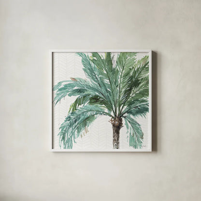 Mixed Greens IV by Lisa Audit. Shown in a crisp white glass frame for a clean and minimalist style. Available as an archival giclee rolled canvas, fine art paper, or poster print. SKU 36462a.