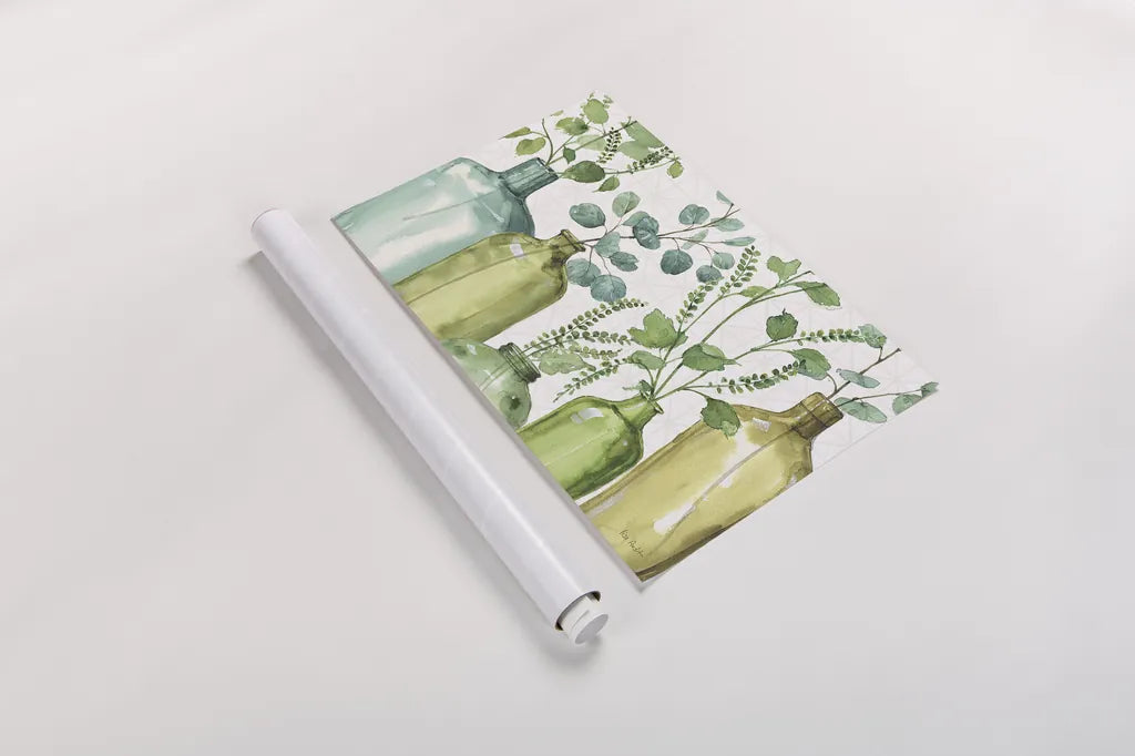 Mixed Greens L by Lisa Audit. shown as a rolled paper print. Available as archival giclee rolled canvas, fine art paper, or poster print. SKU 36526i.