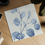 Mixed Greens LI Blue by Lisa Audit. Shown as a detailed flat fine art print, highlighting archival giclee quality. Available as an archival giclee rolled canvas, fine art paper, or poster print. SKU 42752a.