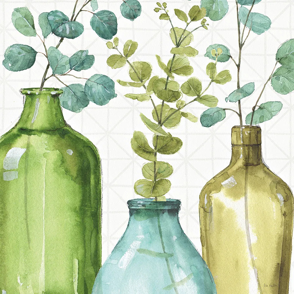 Mixed Greens LVI by Lisa Audit. SKU 36532a. Archival Giclee Fine art print for wall decor.