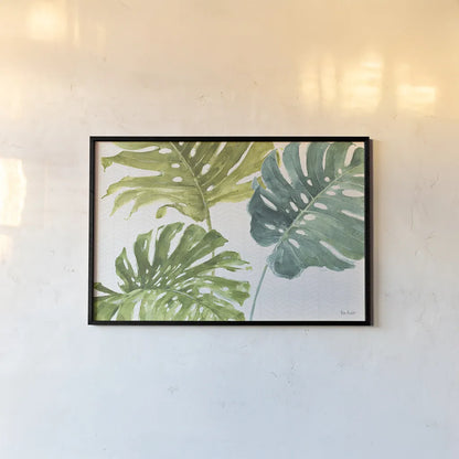 Mixed Greens LXIX by Lisa Audit. shown as a paper print in a black flame. Available as a archival giclee rolled canvas, fine art paper, or poster print. SKU 36544i.