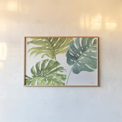 Mixed Greens LXIX by Lisa Audit. shown as a paper print in a natural frame. Available as a archival giclee rolled canvas, fine art paper, or poster print. SKU 36544i.