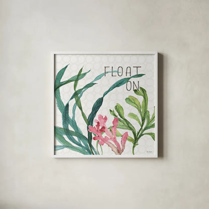 Mixed Greens LXVIII by Lisa Audit. Shown in a crisp white glass frame for a clean and minimalist style. Available as an archival giclee rolled canvas, fine art paper, or poster print. SKU 36543a.