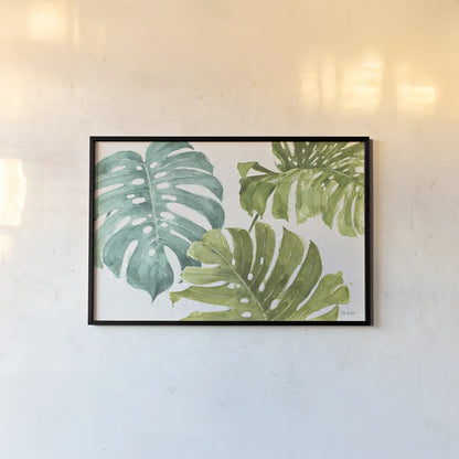 Mixed Greens LXX by Lisa Audit. shown as a paper print in a black flame. Available as a archival giclee rolled canvas, fine art paper, or poster print. SKU 36546i.