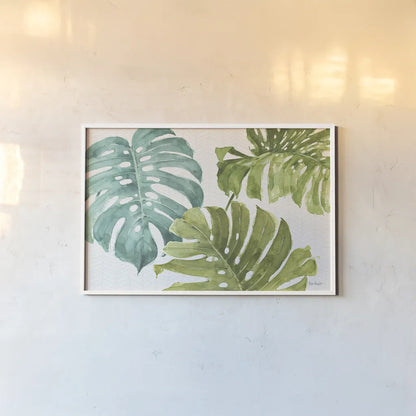 Mixed Greens LXX by Lisa Audit. shown as a paper print in a white frame. Available as a archival giclee rolled canvas, fine art paper, or poster print. SKU 36546i.
