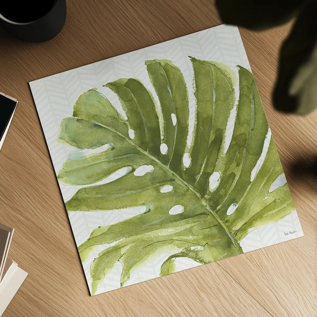 Mixed Greens LXXI by Lisa Audit. Shown as a detailed flat fine art print, highlighting archival giclee quality. Available as an archival giclee rolled canvas, fine art paper, or poster print. SKU 36547a.