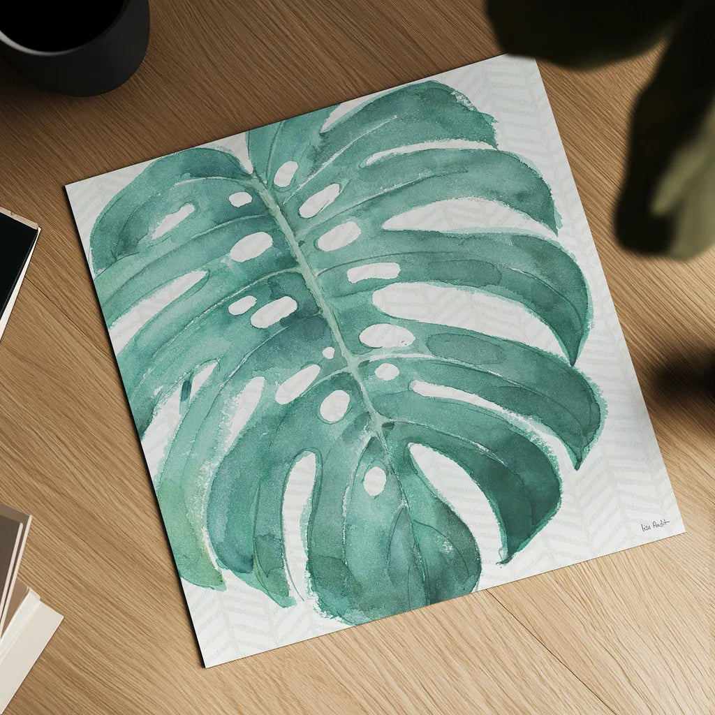 Mixed Greens LXXII by Lisa Audit. Shown as a detailed flat fine art print, highlighting archival giclee quality. Available as an archival giclee rolled canvas, fine art paper, or poster print. SKU 36548a.