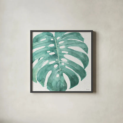 Mixed Greens LXXII by Lisa Audit. Shown in a sleek black glass frame for a contemporary gallery look. Available as an archival giclee rolled canvas, fine art paper, or poster print. SKU 36548a.