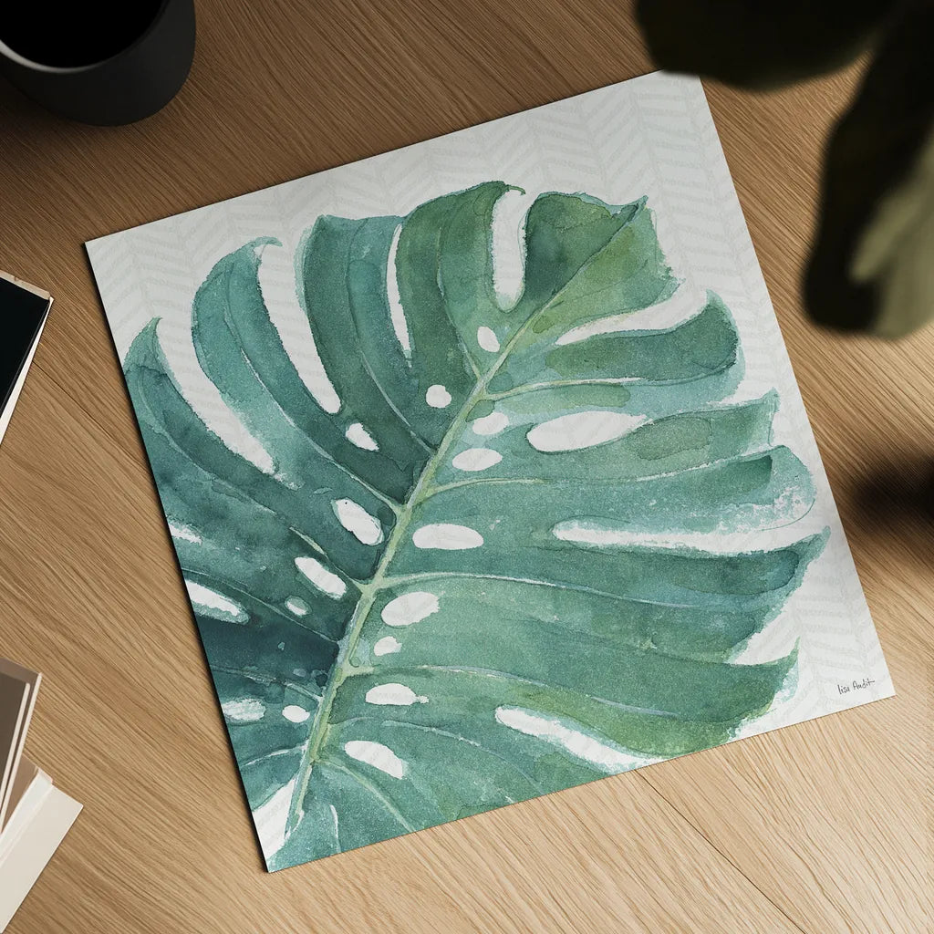 Mixed Greens LXXIII by Lisa Audit. Shown as a detailed flat fine art print, highlighting archival giclee quality. Available as an archival giclee rolled canvas, fine art paper, or poster print. SKU 36549a.