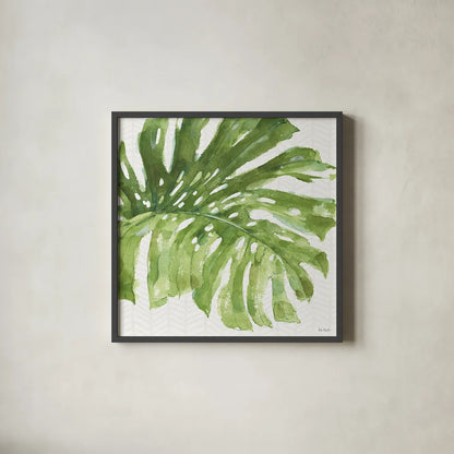 Mixed Greens LXXIV by Lisa Audit. Shown in a sleek black glass frame for a contemporary gallery look. Available as an archival giclee rolled canvas, fine art paper, or poster print. SKU 36550a.