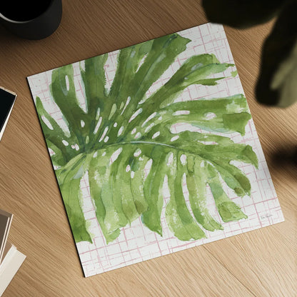 Mixed Greens LXXIV on Pink by Lisa Audit. Shown as a detailed flat fine art print, highlighting archival giclee quality. Available as an archival giclee rolled canvas, fine art paper, or poster print. SKU 55312a.