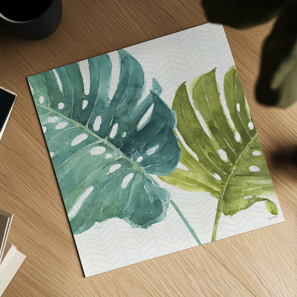 Mixed Greens LXXV by Lisa Audit. Shown as a detailed flat fine art print, highlighting archival giclee quality. Available as an archival giclee rolled canvas, fine art paper, or poster print. SKU 36551a.