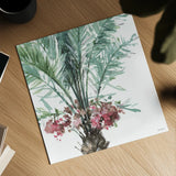 Mixed Greens V on White by Lisa Audit. Shown as a detailed flat fine art print, highlighting archival giclee quality. Available as an archival giclee rolled canvas, fine art paper, or poster print. SKU 82377a.