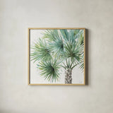 Mixed Greens VI by Lisa Audit. Shown in a natural wood glass frame for a timeless modern aesthetic. Available as an archival giclee rolled canvas, fine art paper, or poster print. SKU 36464a.