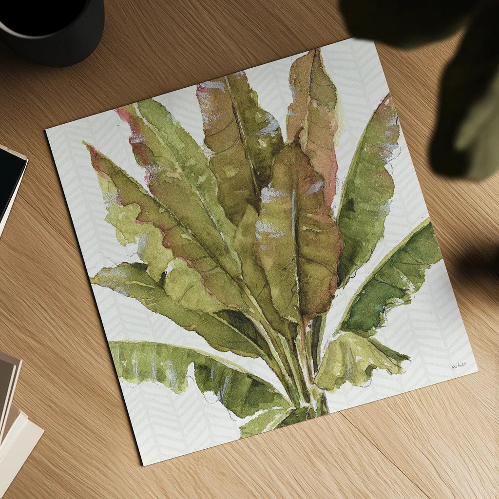 Mixed Greens VII by Lisa Audit. Shown as a detailed flat fine art print, highlighting archival giclee quality. Available as an archival giclee rolled canvas, fine art paper, or poster print. SKU 36465a.