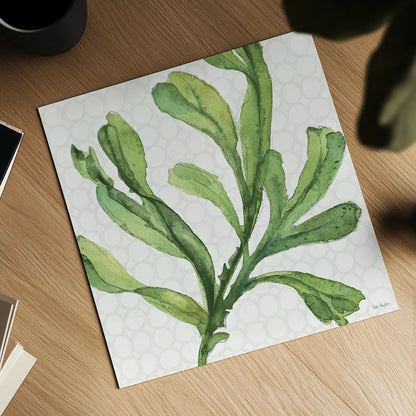 Mixed Greens XIX by Lisa Audit. Shown as a detailed flat fine art print, highlighting archival giclee quality. Available as an archival giclee rolled canvas, fine art paper, or poster print. SKU 36477a.