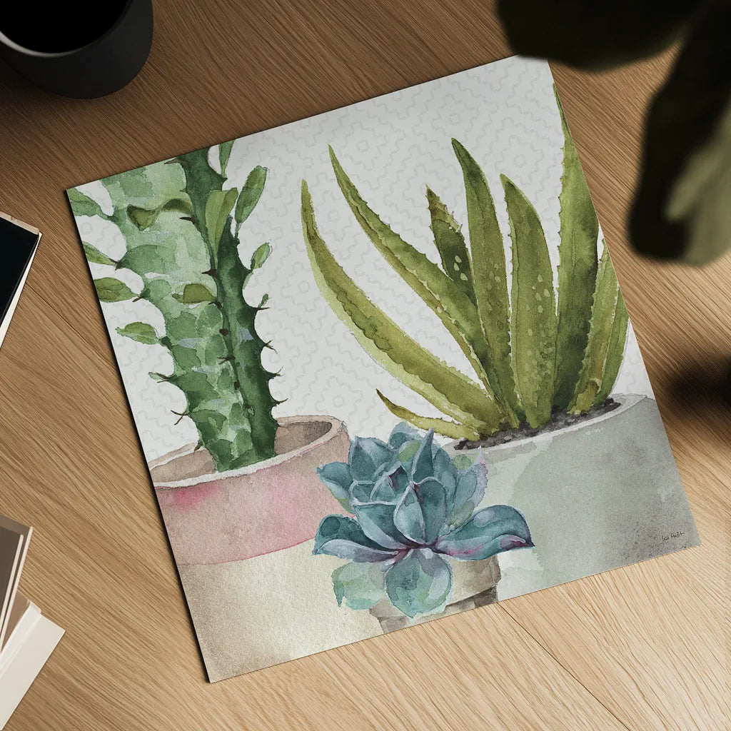 Mixed Greens XL by Lisa Audit. Shown as a detailed flat fine art print, highlighting archival giclee quality. Available as an archival giclee rolled canvas, fine art paper, or poster print. SKU 36516a.