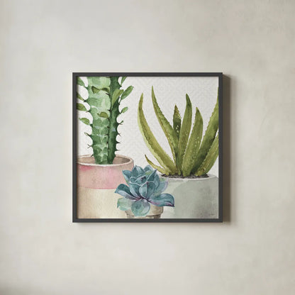 Mixed Greens XL by Lisa Audit. Shown in a sleek black glass frame for a contemporary gallery look. Available as an archival giclee rolled canvas, fine art paper, or poster print. SKU 36516a.
