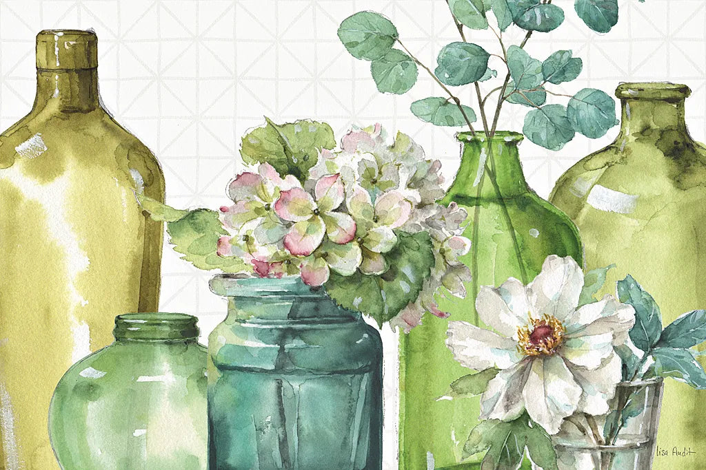 Mixed Greens XLIX by Lisa Audit. SKU 36525i. Archival Giclee Fine art print for wall decor.