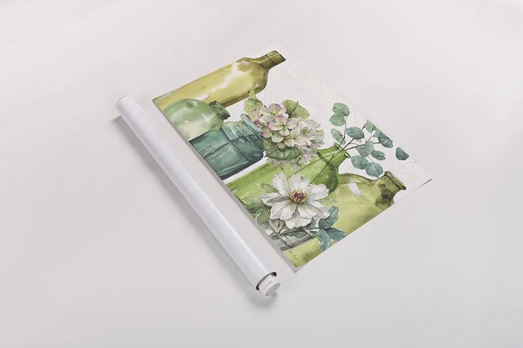 Mixed Greens XLIX by Lisa Audit. shown as a rolled paper print. Available as archival giclee rolled canvas, fine art paper, or poster print. SKU 36525i.