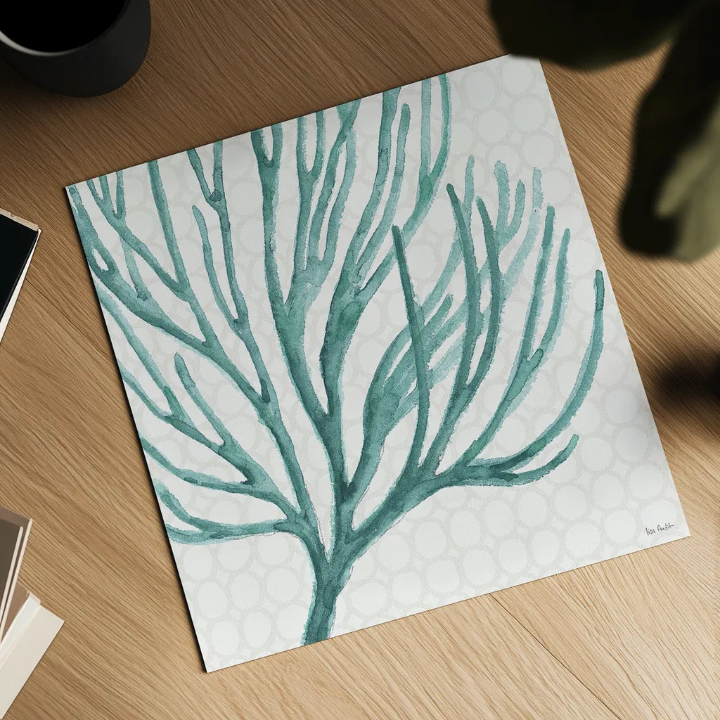 Mixed Greens XXI by Lisa Audit. Shown as a detailed flat fine art print, highlighting archival giclee quality. Available as an archival giclee rolled canvas, fine art paper, or poster print. SKU 36479a.