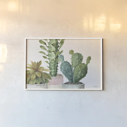 Mixed Greens XXXIII by Lisa Audit. shown as a paper print in a white frame. Available as a archival giclee rolled canvas, fine art paper, or poster print. SKU 36491i.