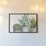 Mixed Greens XXXIV by Lisa Audit. shown as a paper print in a black flame. Available as a archival giclee rolled canvas, fine art paper, or poster print. SKU 36492i.