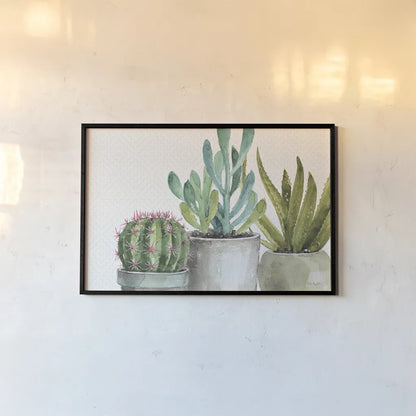 Mixed Greens XXXIV by Lisa Audit. shown as a paper print in a black flame. Available as a archival giclee rolled canvas, fine art paper, or poster print. SKU 36492i.