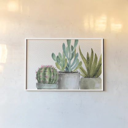 Mixed Greens XXXIV by Lisa Audit. shown as a paper print in a white frame. Available as a archival giclee rolled canvas, fine art paper, or poster print. SKU 36492i.